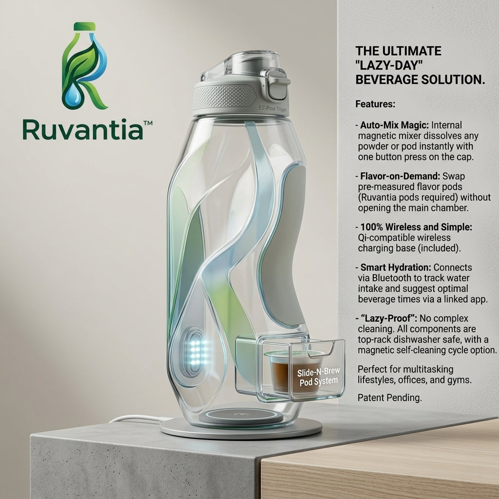 Ruvantia™ “Lazy-Day” Smart Beverage Bottle